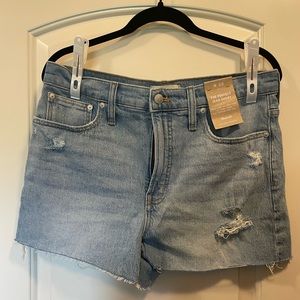 Size 30 Madewell Perfect Denim Short new with tags